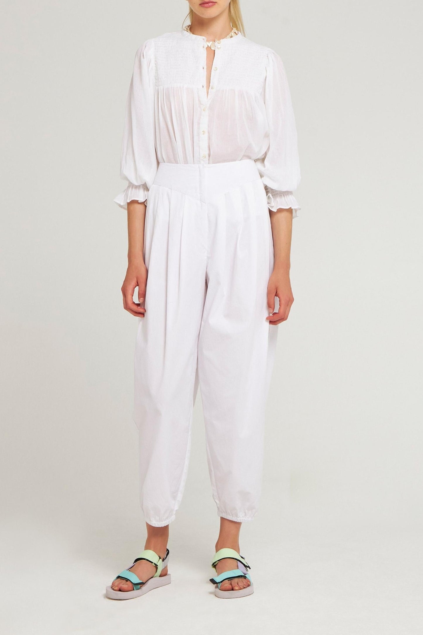 Blouse fluide Hita blanc