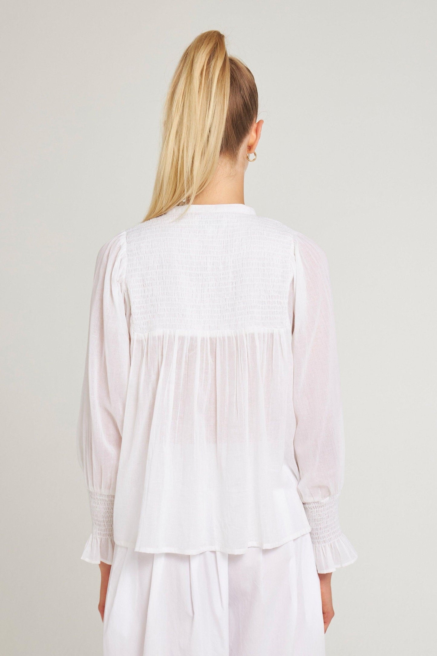 Blouse fluide Hita blanc