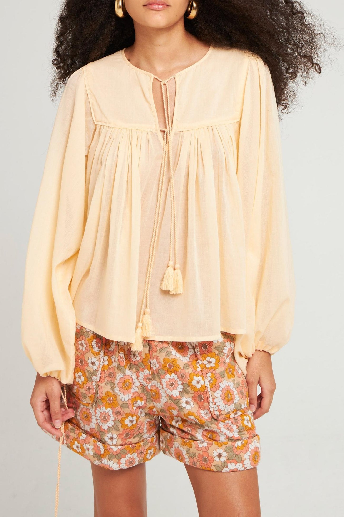 Blouse fluide Hita mangue