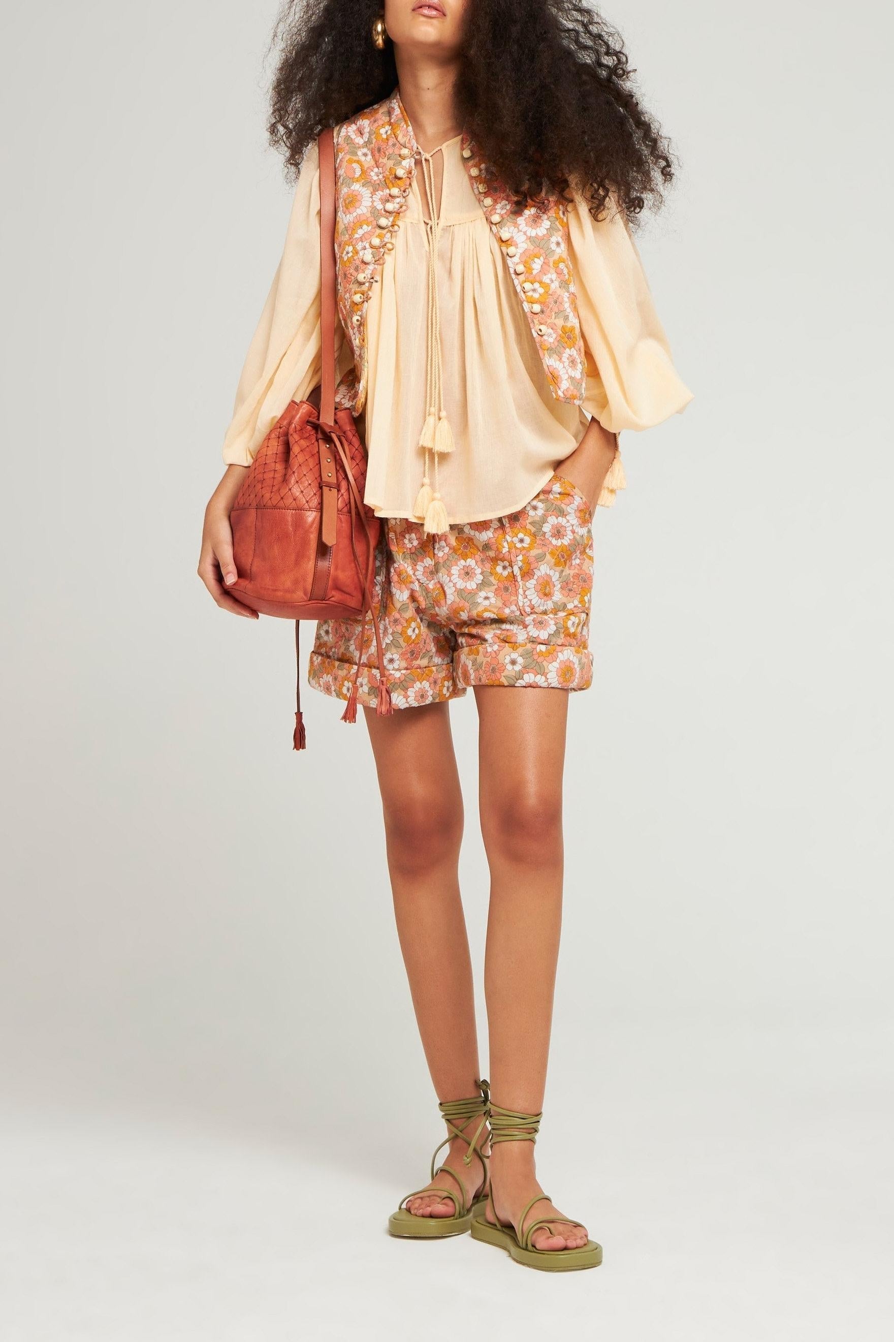 Blouse fluide Hita mangue