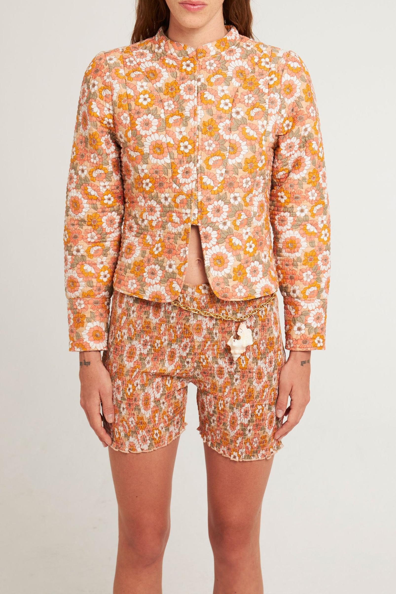 Veste matelassée Blossom rouille