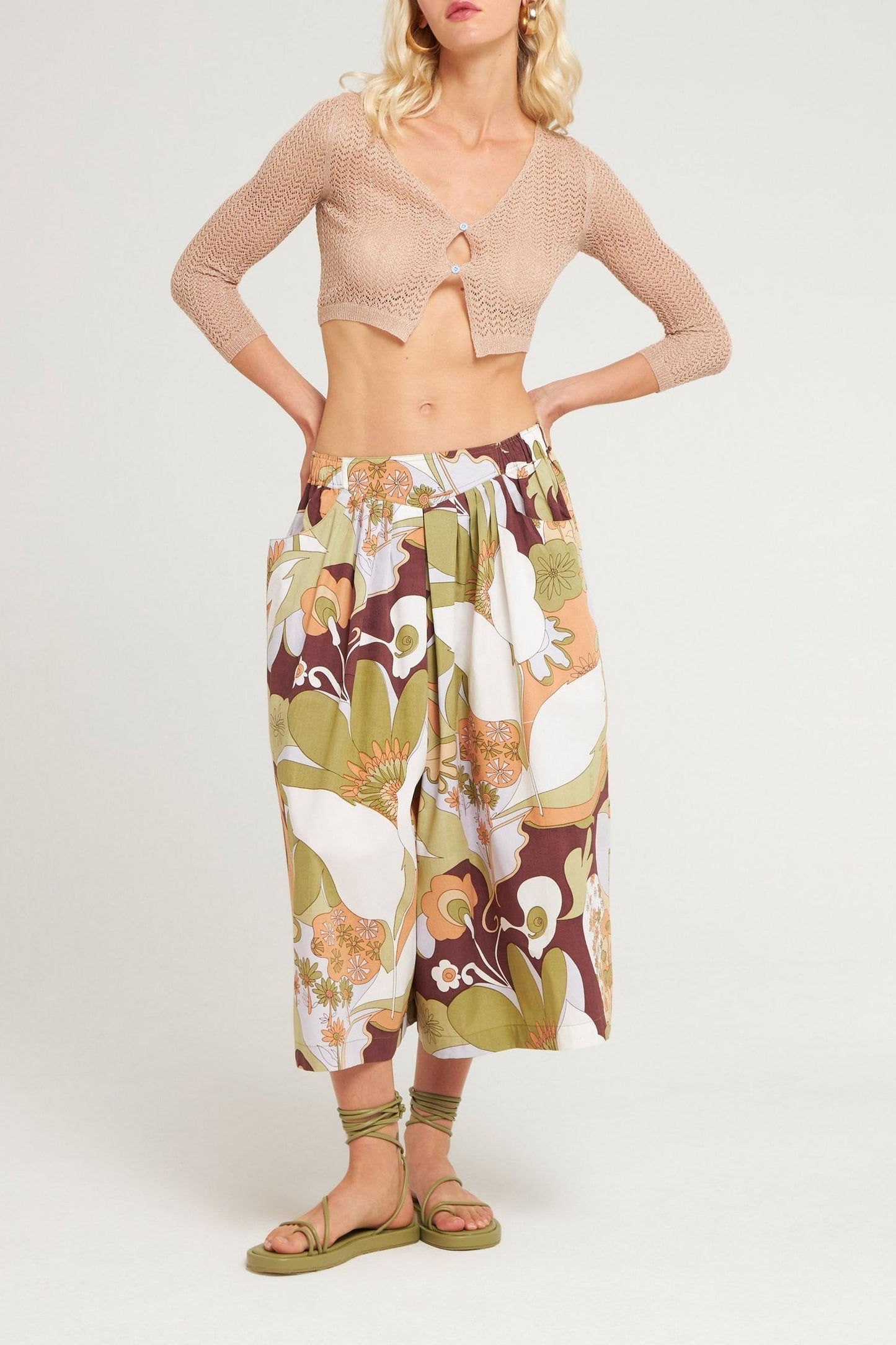 Pantalon culotte Bahia popeline