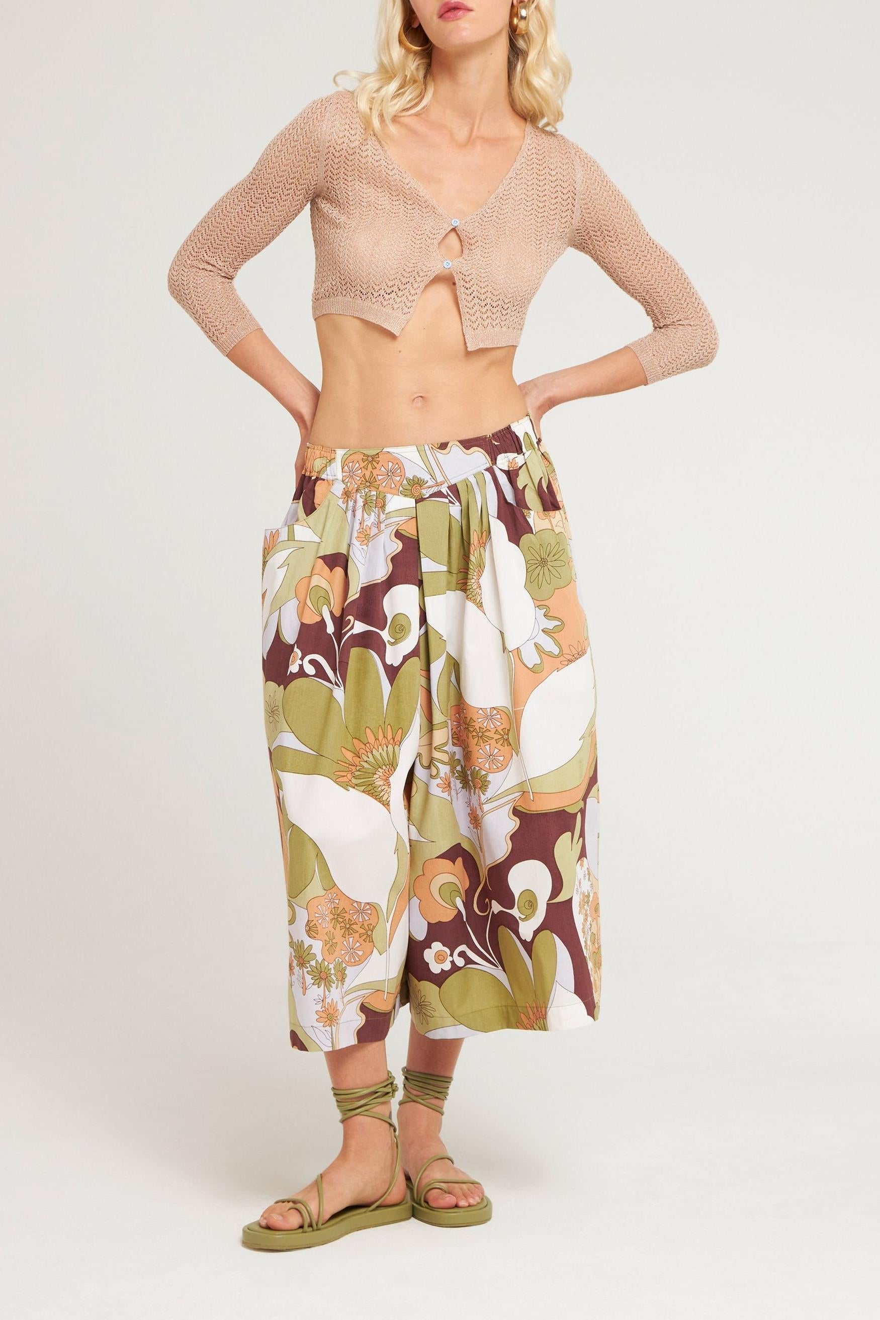 Pantalon culotte Bahia popeline