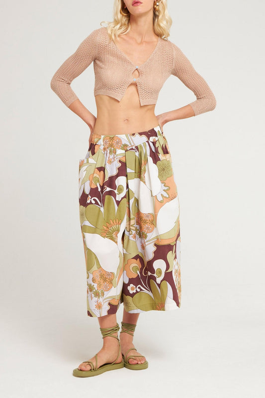Pantalon culotte Bahia popeline