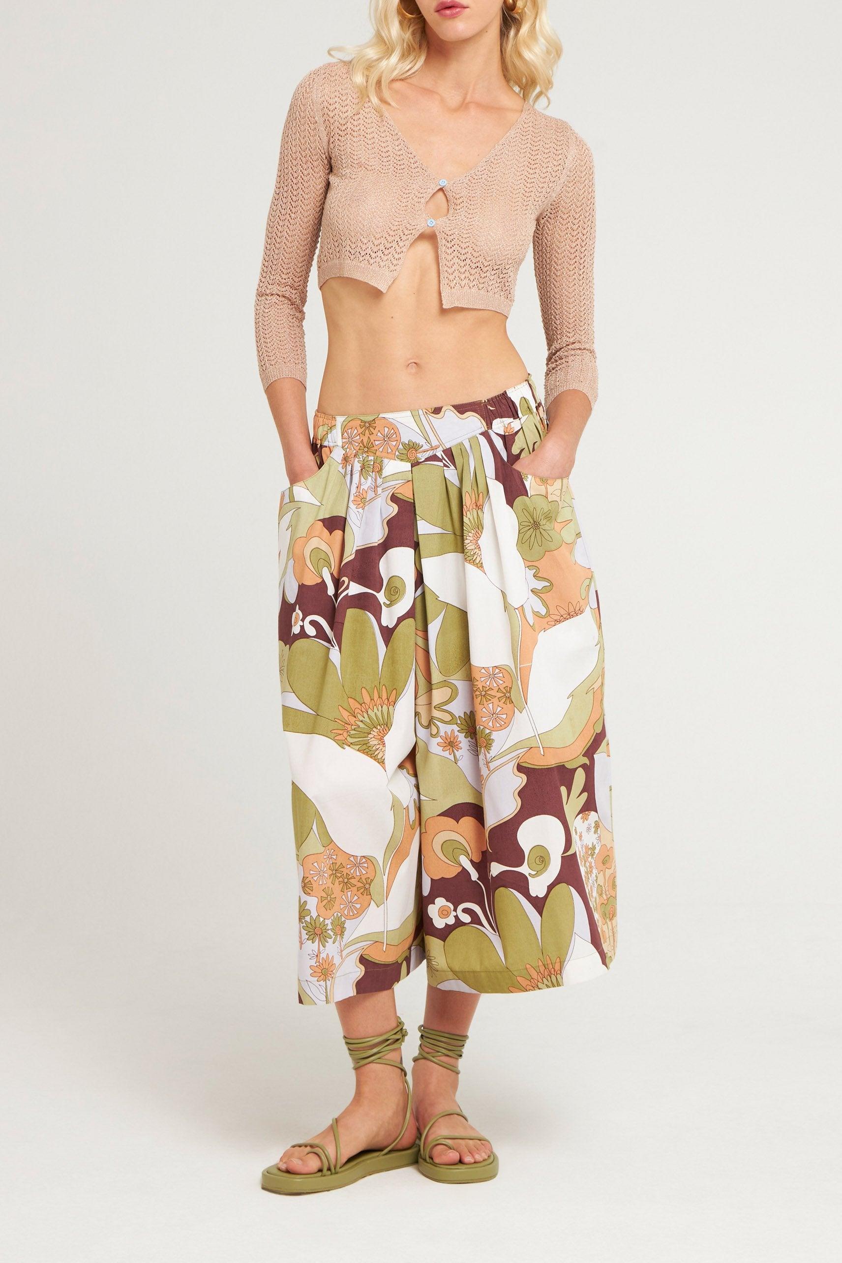 Pantalon culotte Bahia popeline