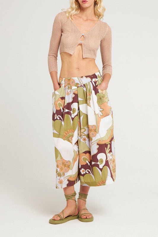 Pantalon culotte Bahia popeline