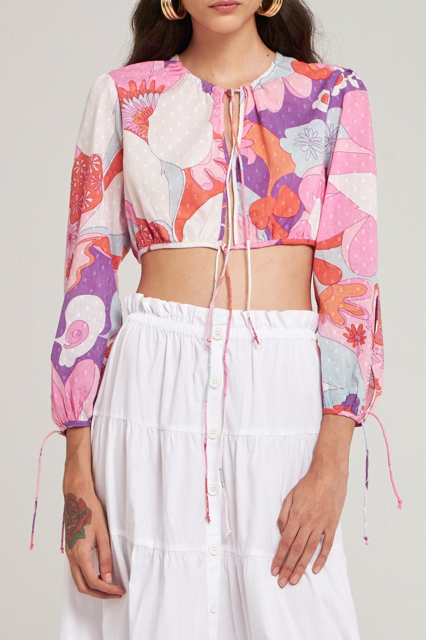 Crop top Bahia plumetis