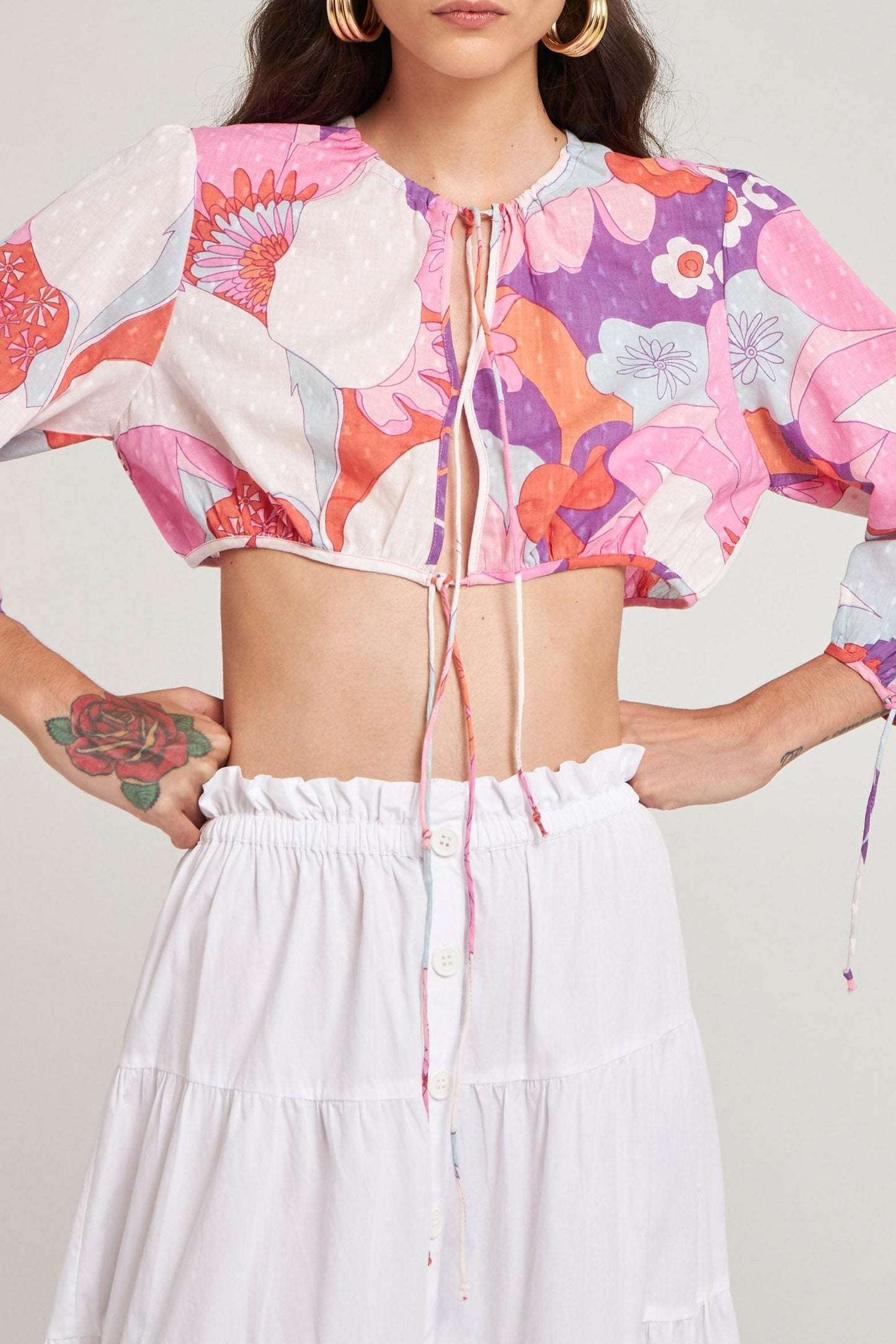 Crop top Bahia plumetis