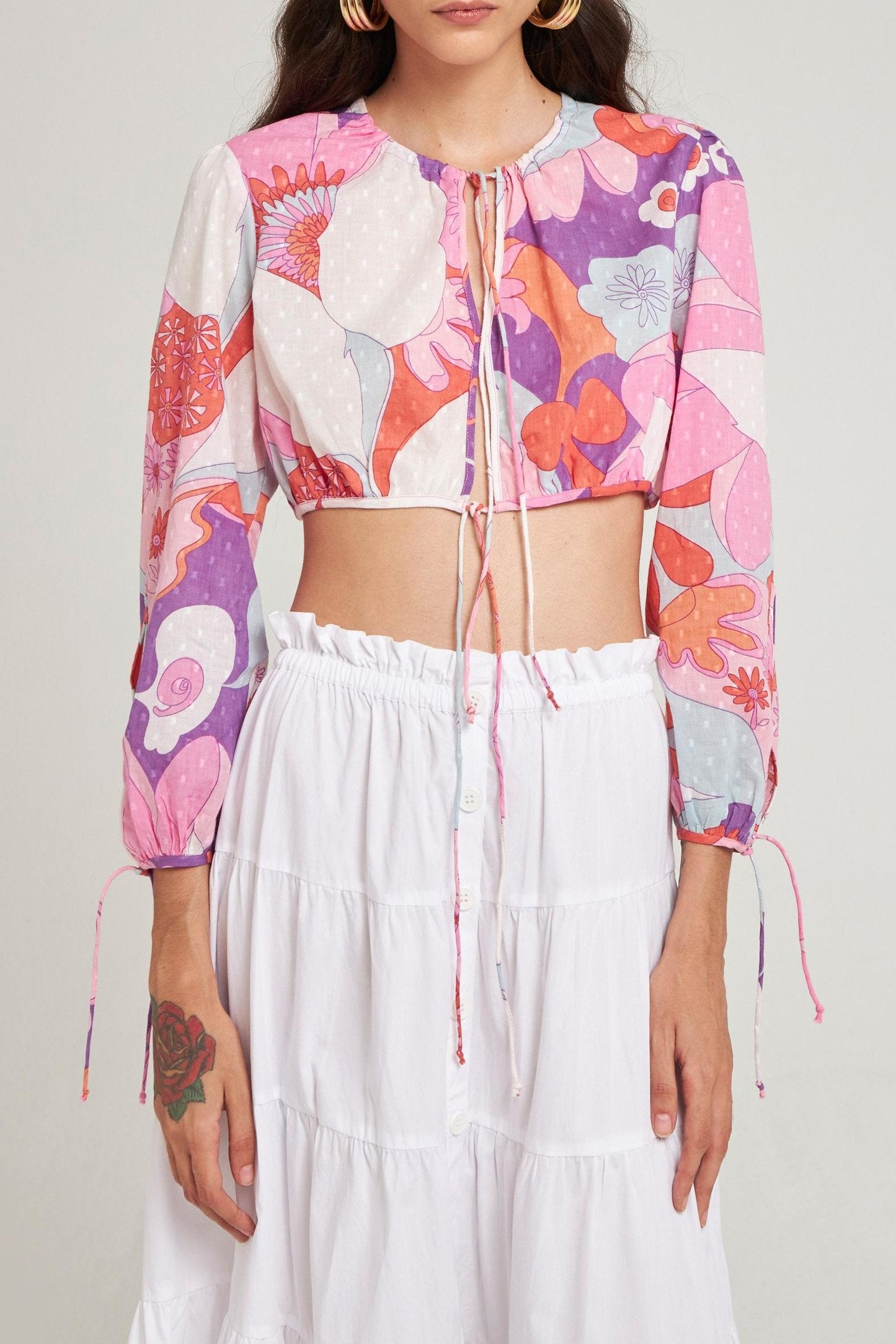 Crop top Bahia plumetis