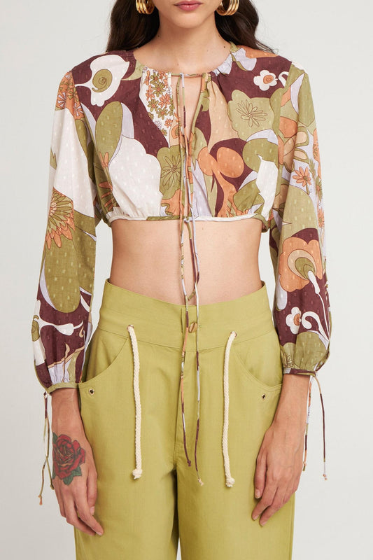 Crop top Bahia plumetis