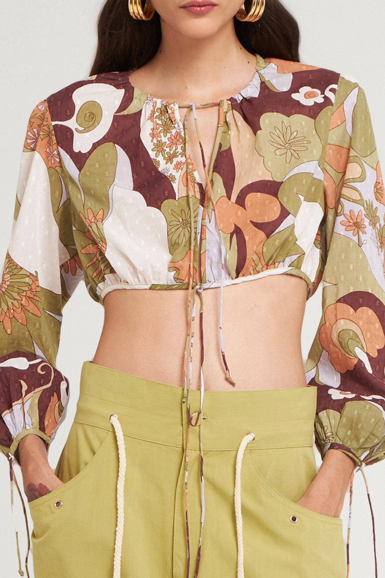 Crop top Bahia plumetis