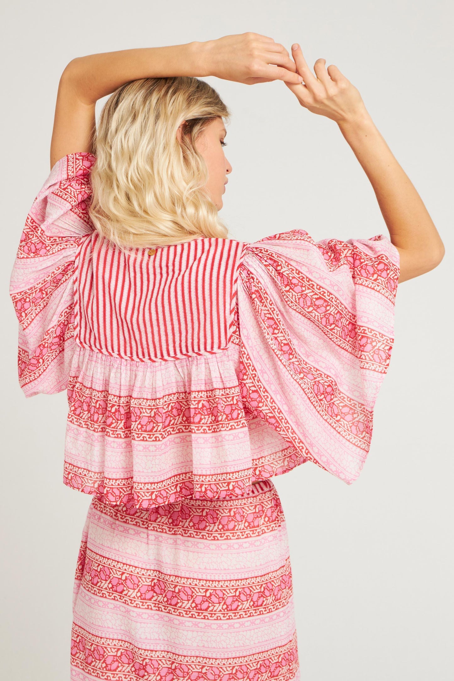 Amelie print crop top