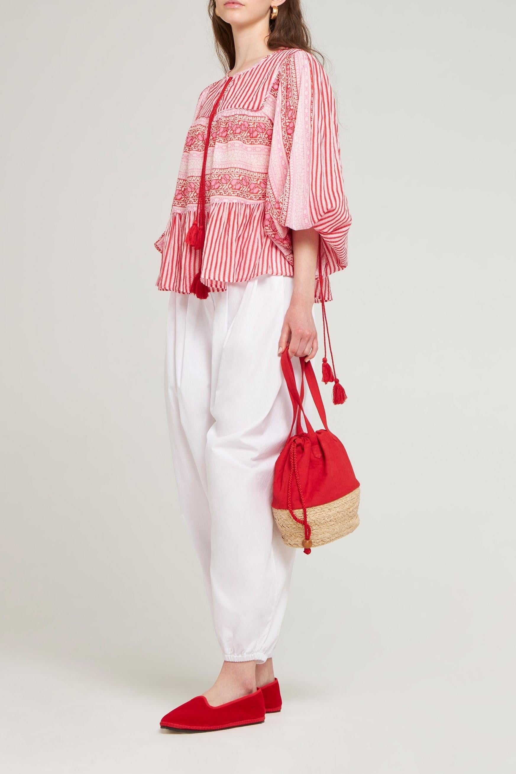 Blouse imprimée Amelia rose