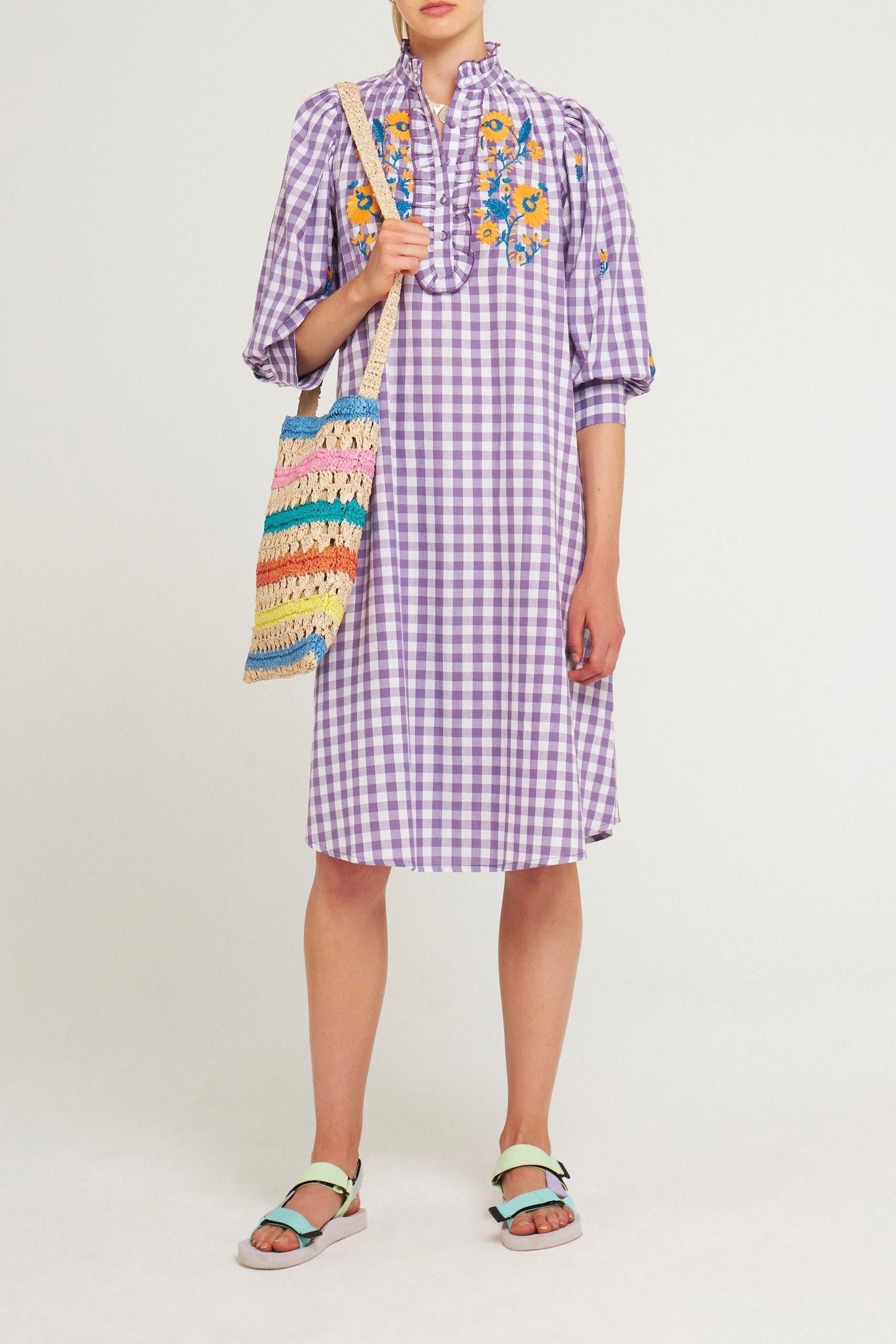 Polly embroidered dress