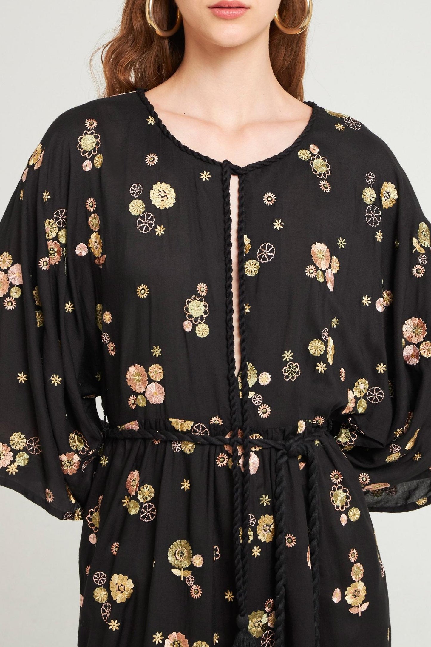Lola embroidered maxi dress