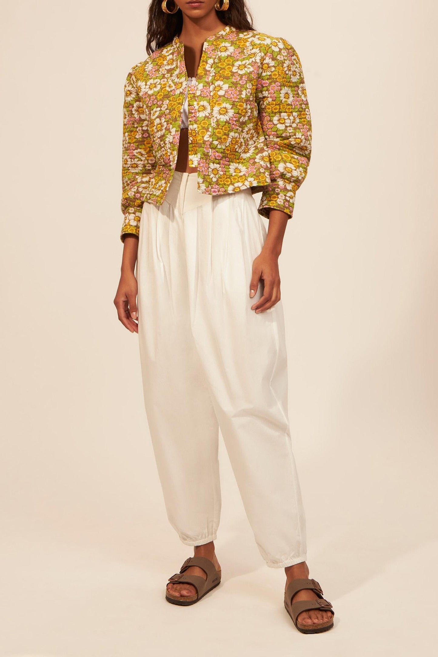 Aline printed quilted jacket