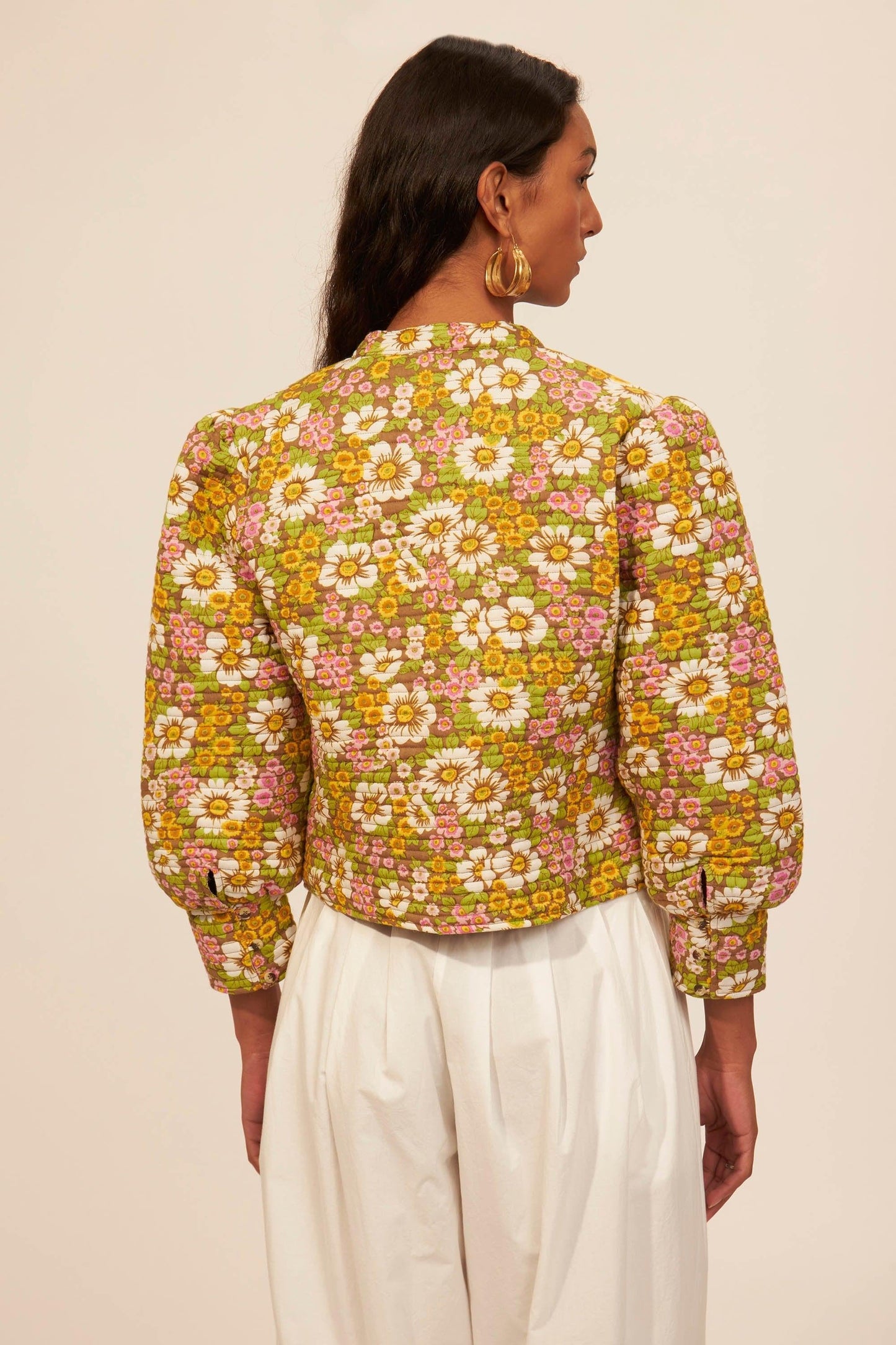 Aline printed quilted jacket