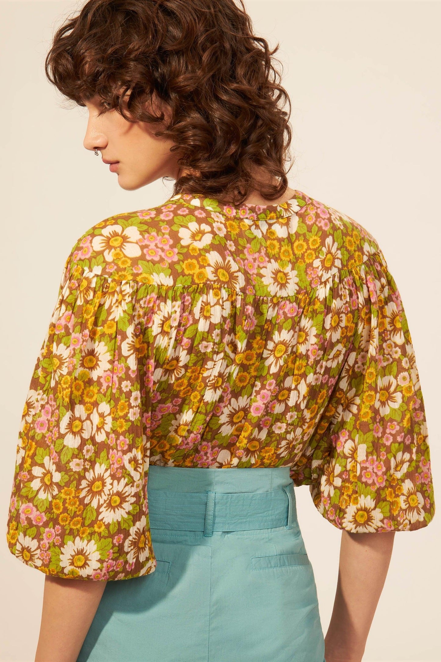 Aline printed blouse