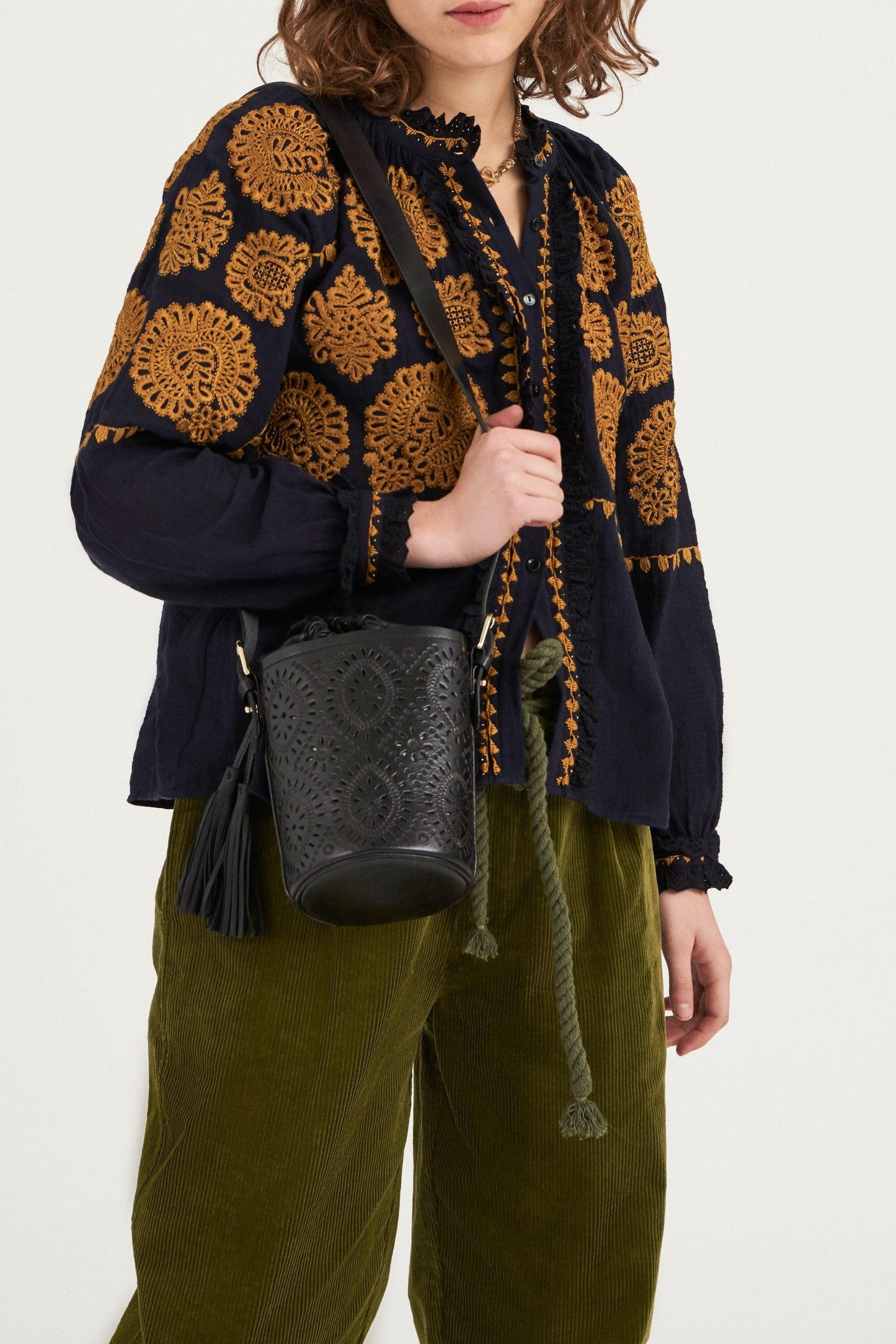 Bolso tipo cubo Kali - Negro