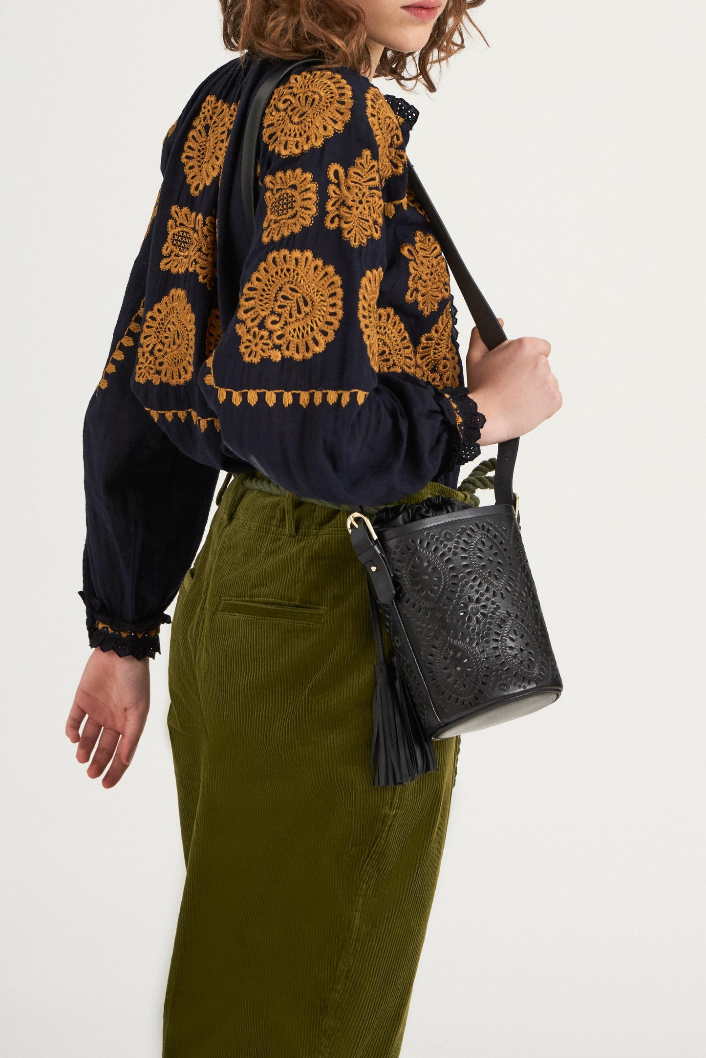 Bolso tipo cubo Kali - Negro