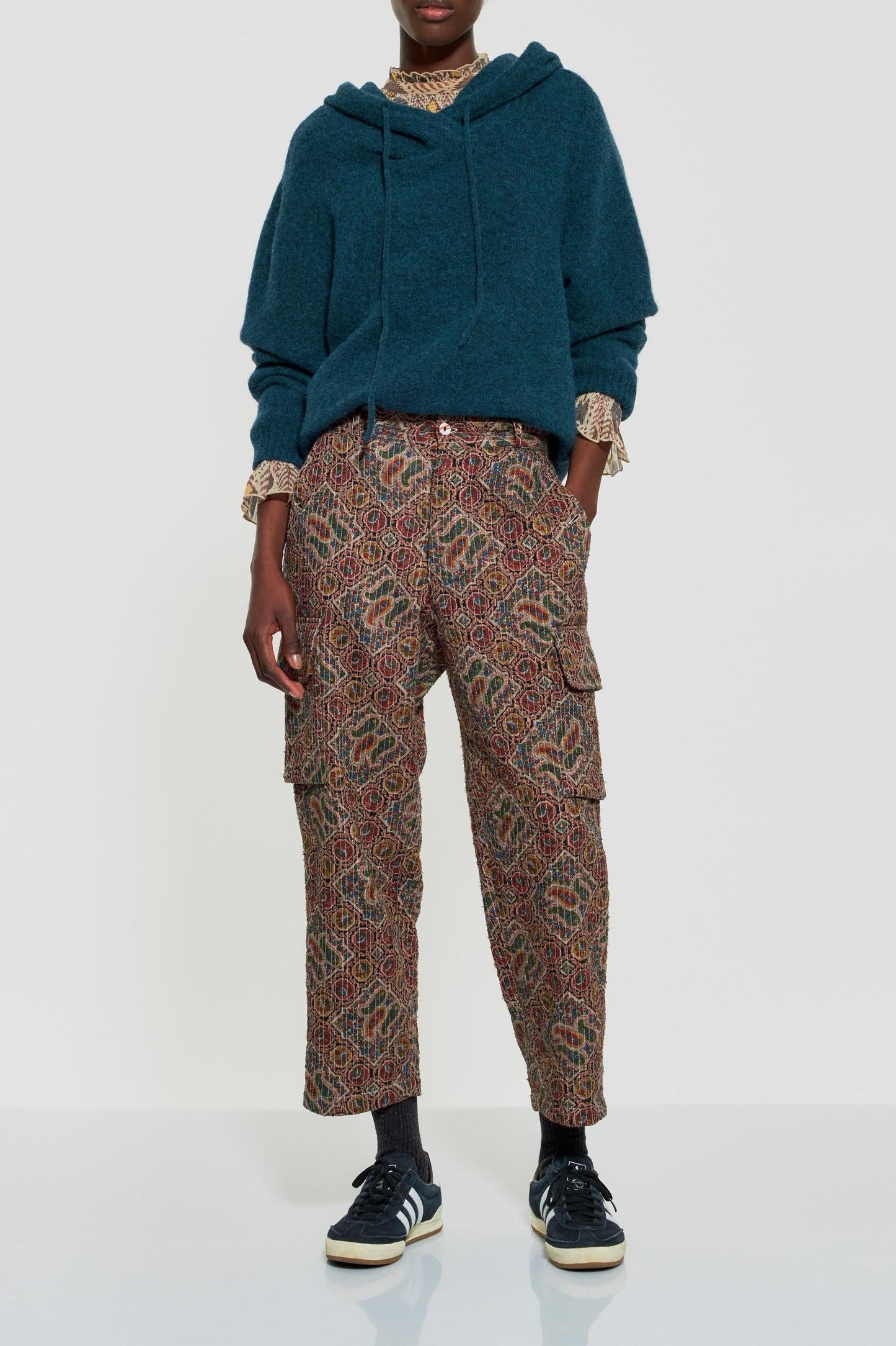 Zina print trousers