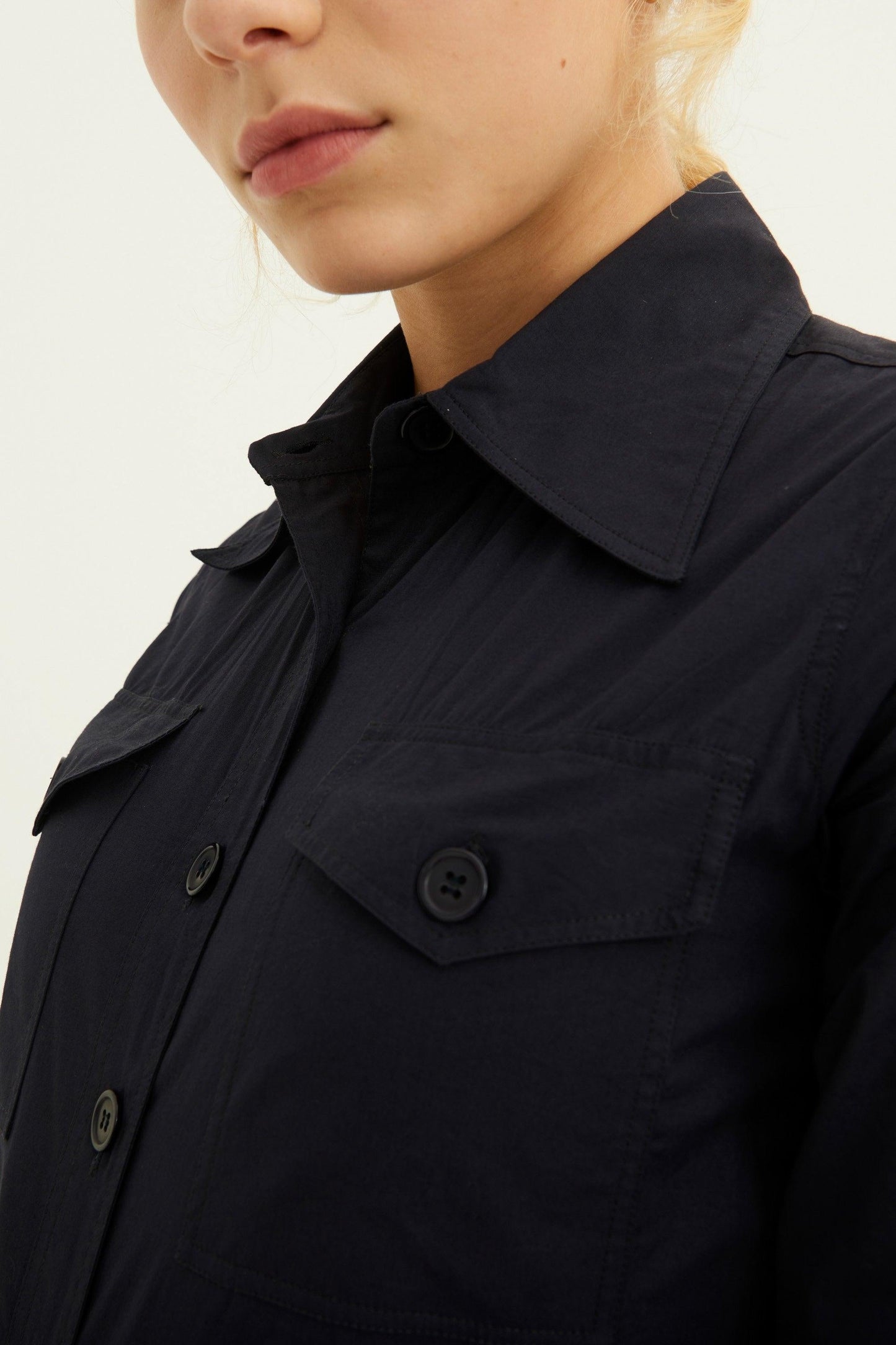 Kala Cotton Jumpsuit - Navy