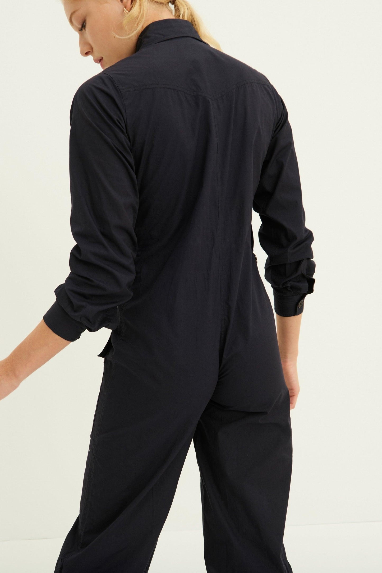 Kala Cotton Jumpsuit - Navy