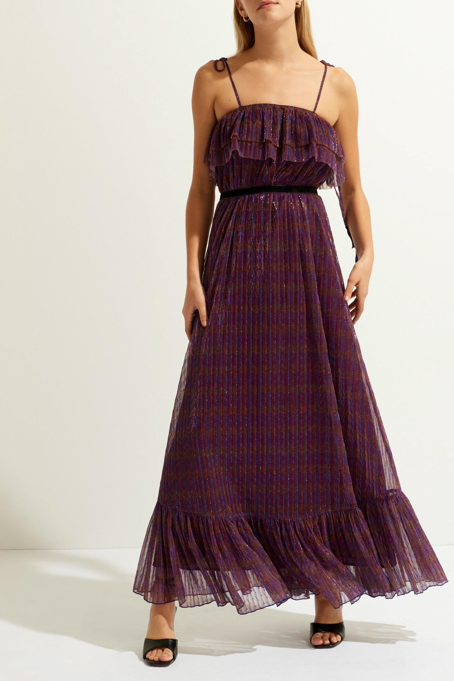 Jelly Lurex Maxi Dress