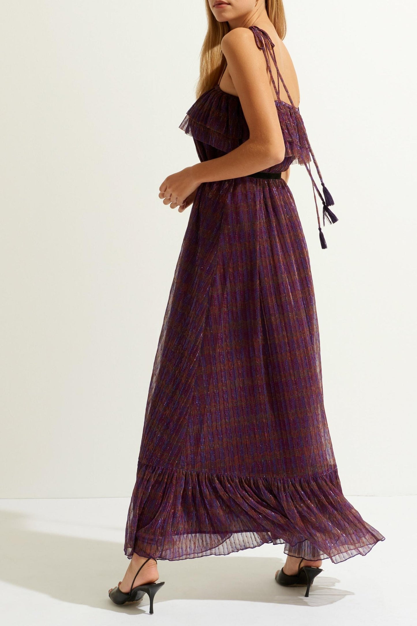 Jelly Lurex Maxi Dress