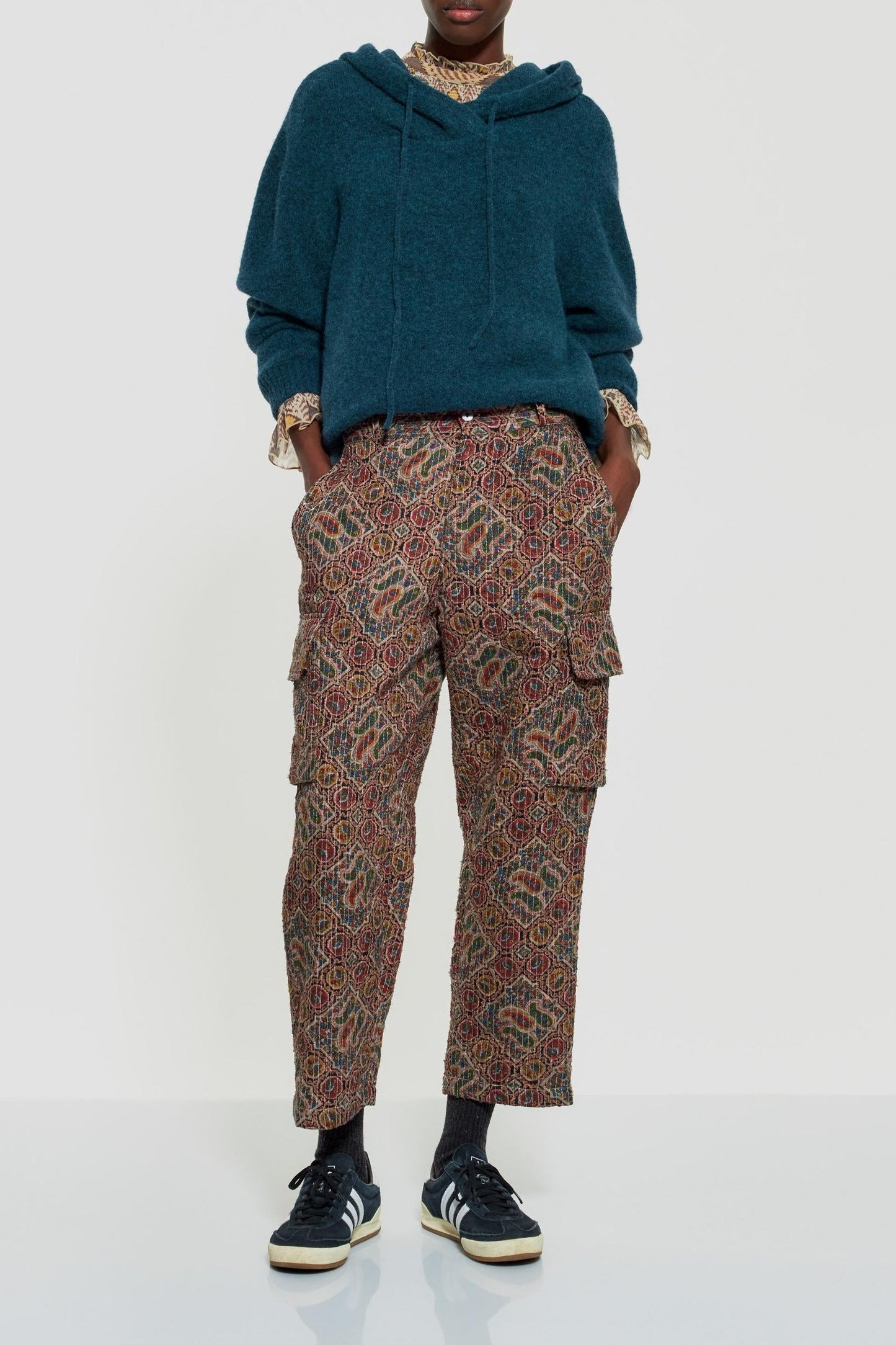 Zina print trousers