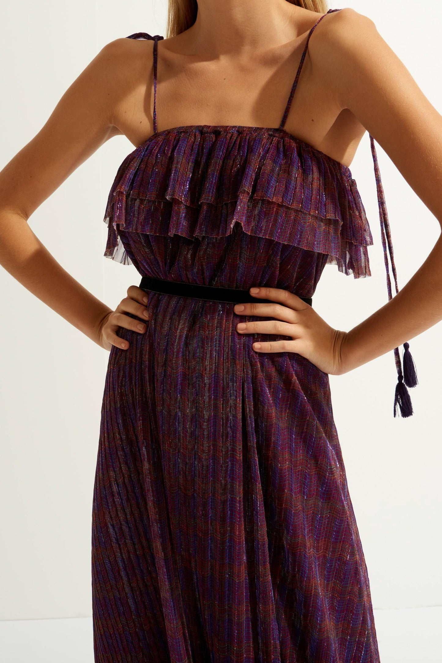 Jelly Lurex Maxi Dress