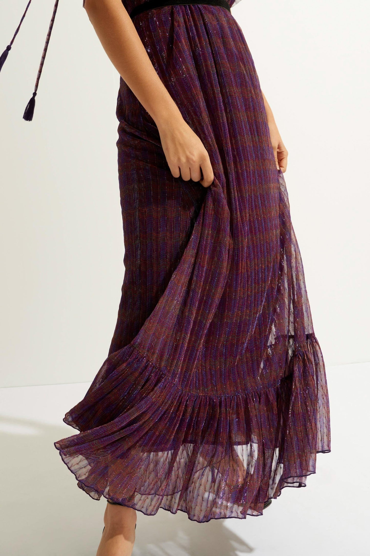 Jelly Lurex Maxi Dress