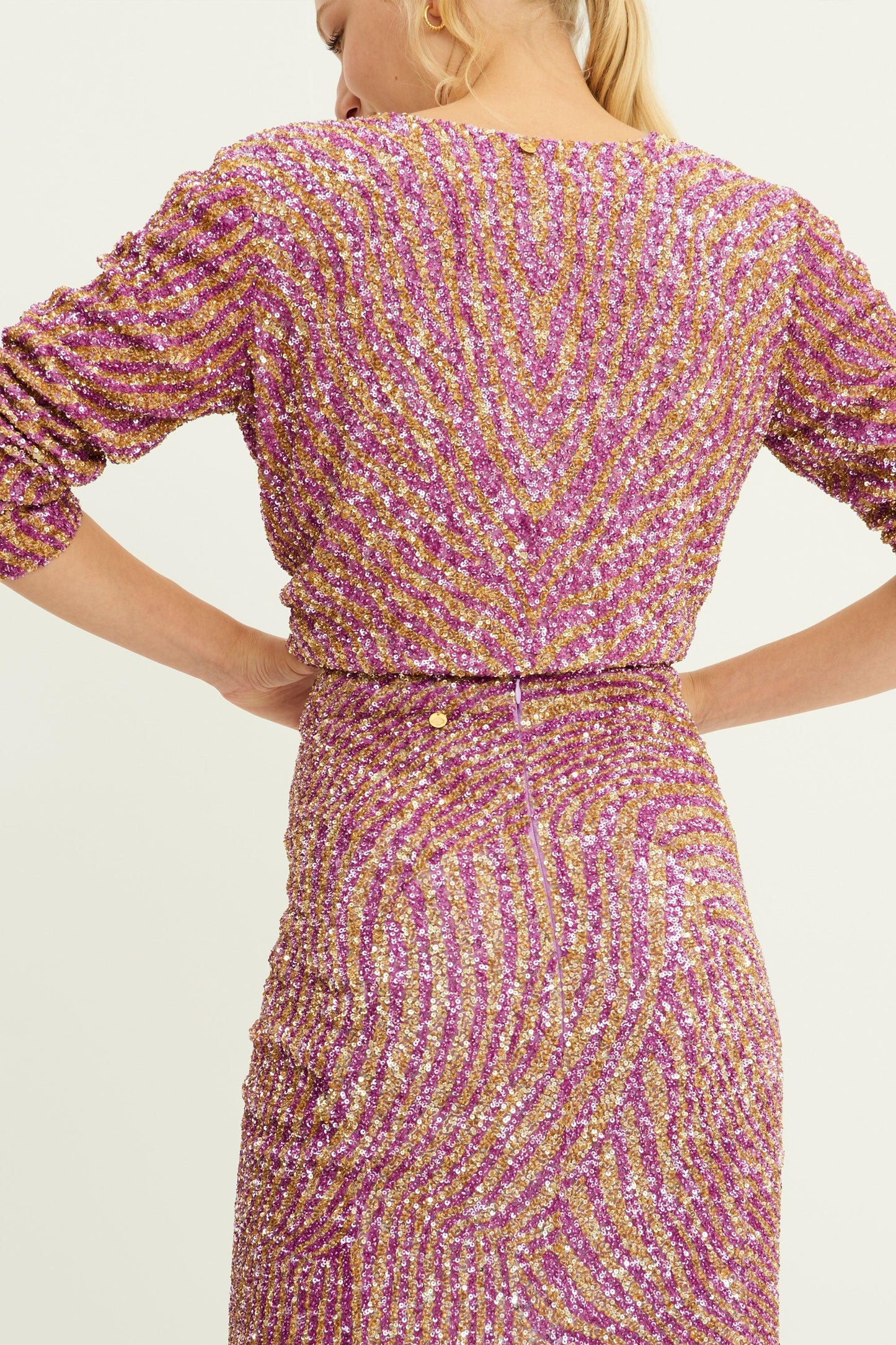 Jeanne Embroidered Sequin Jacket - Lilac