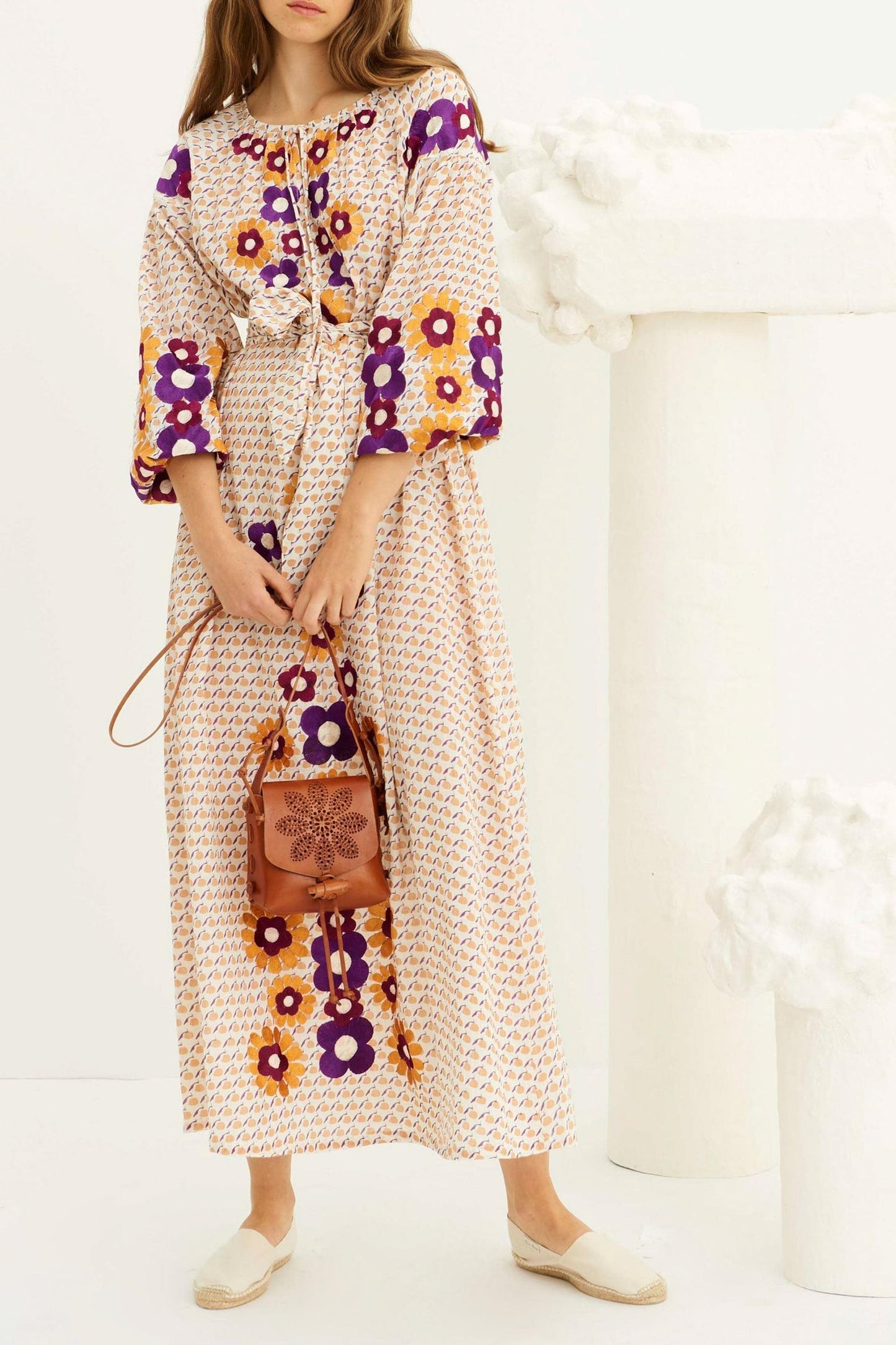 Janis embossed leather mini bag