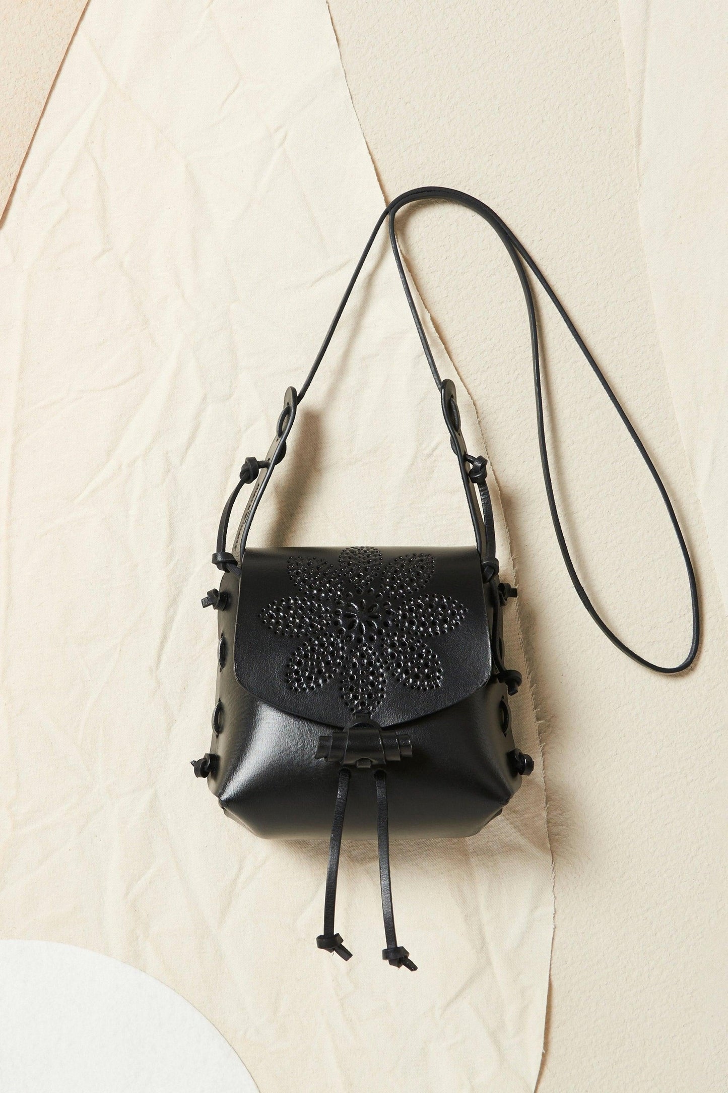 Janis embossed leather mini bag