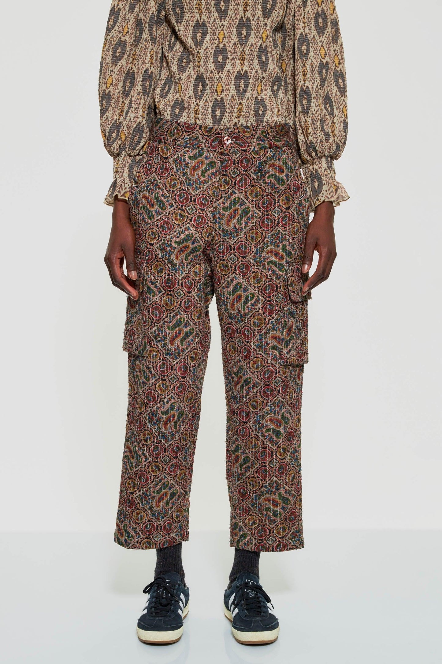 Zina print trousers