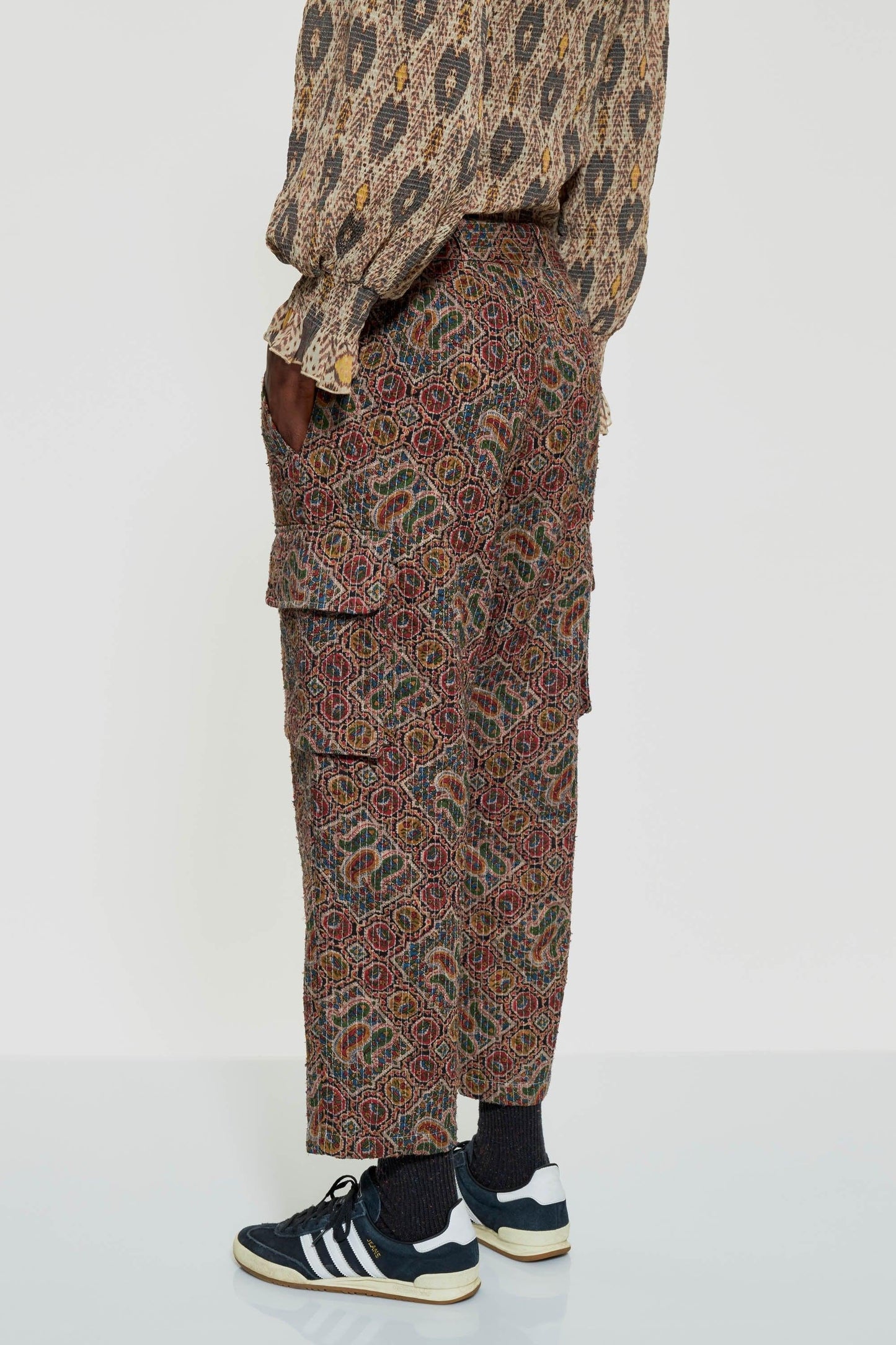 Zina print trousers