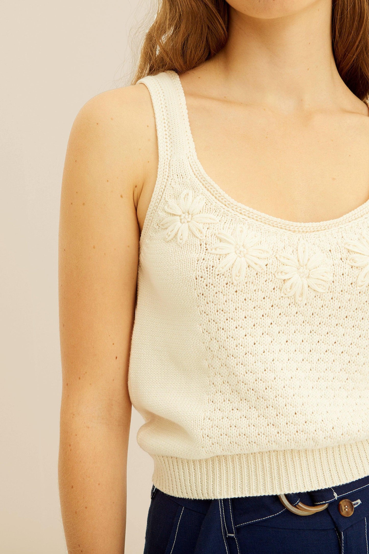 Bella embroidered tank