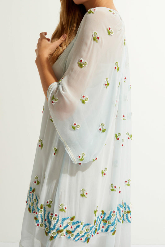 Beata Beaded Embroidered Short Dress