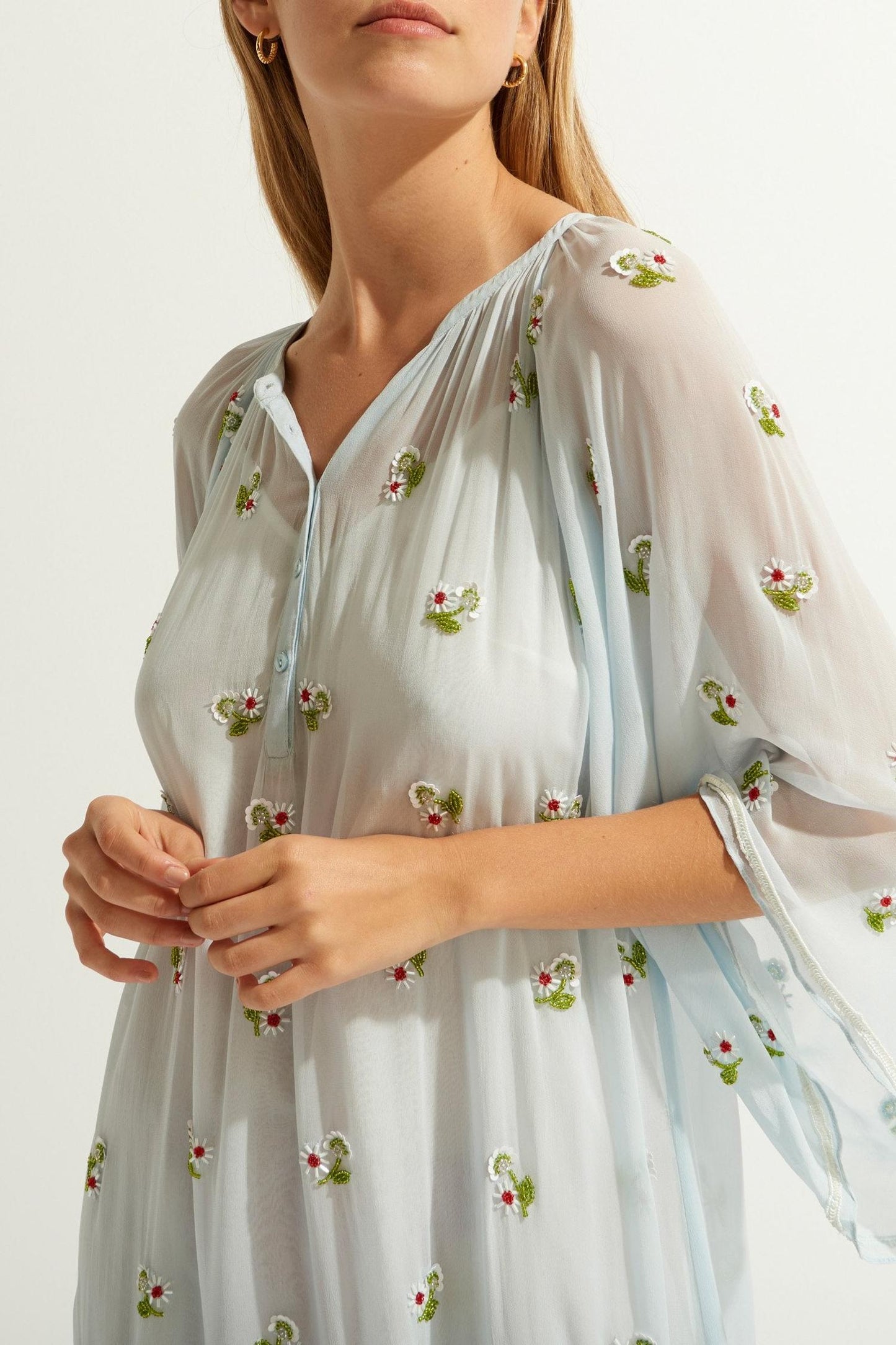 Beata Beaded Embroidered Short Dress