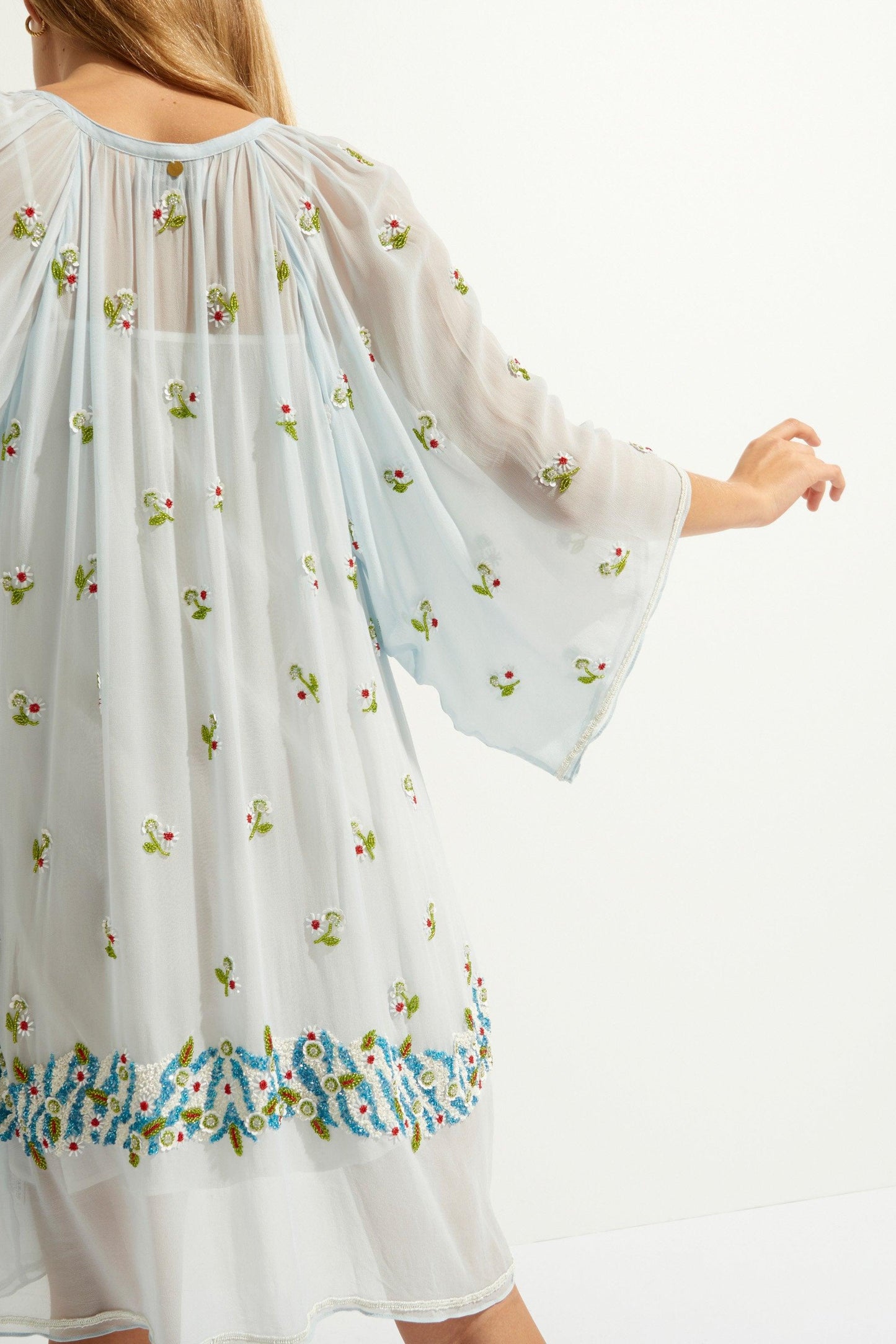 Beata Beaded Embroidered Short Dress