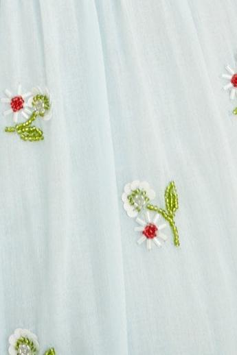 Beata Beaded Embroidered Crop Top