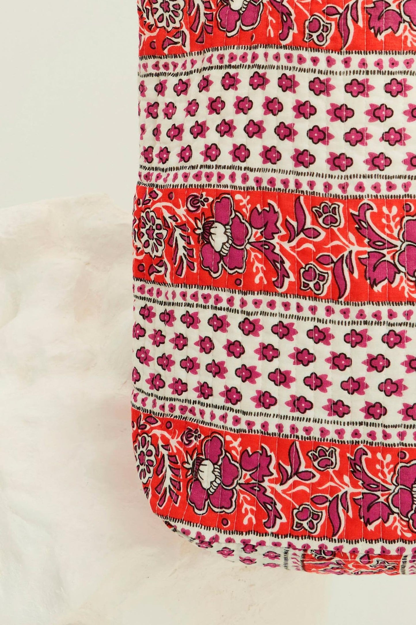 Austin Printed Tote Bag - Red