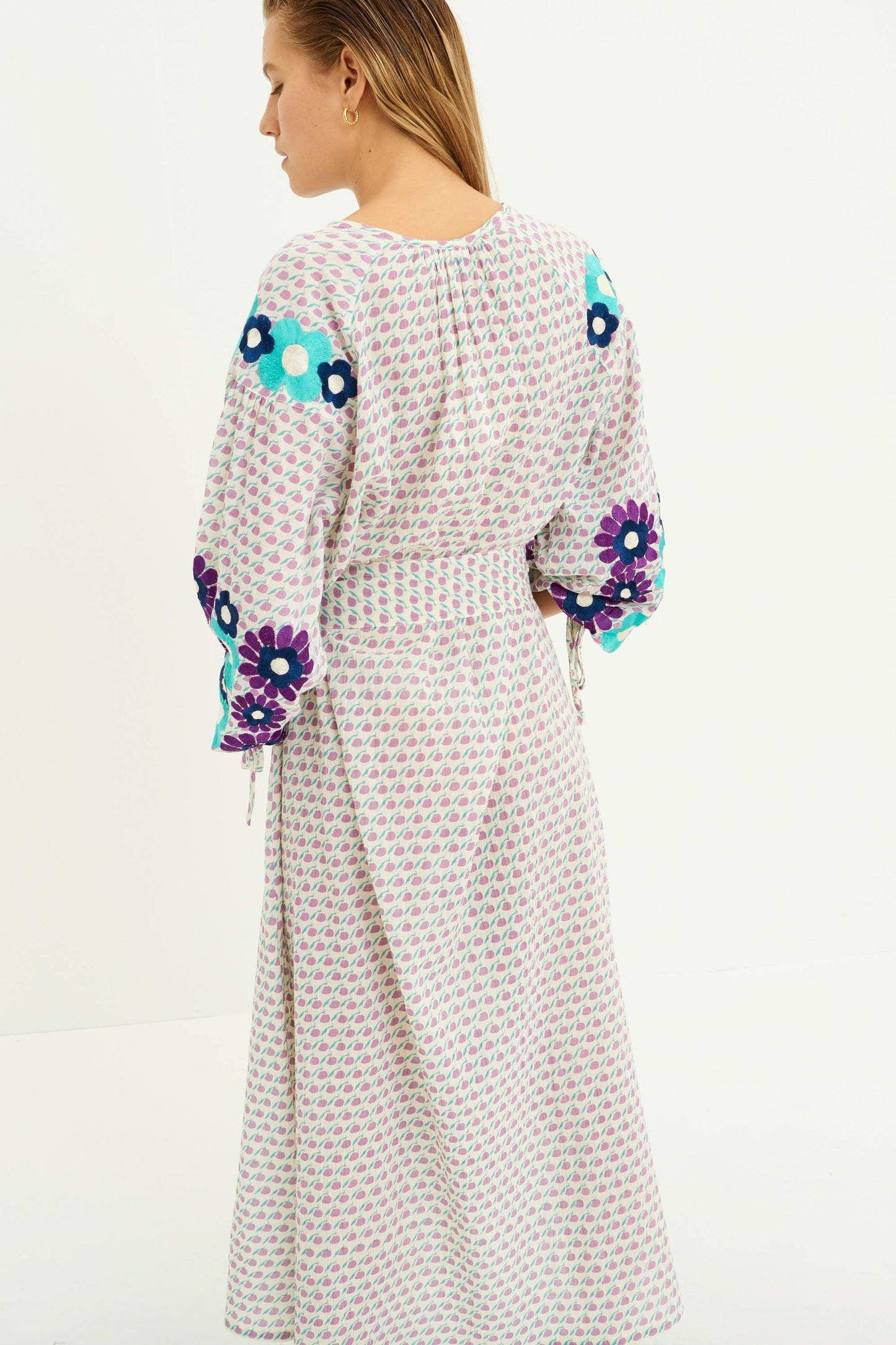 Apoline Embroidered Long Dress - Parma