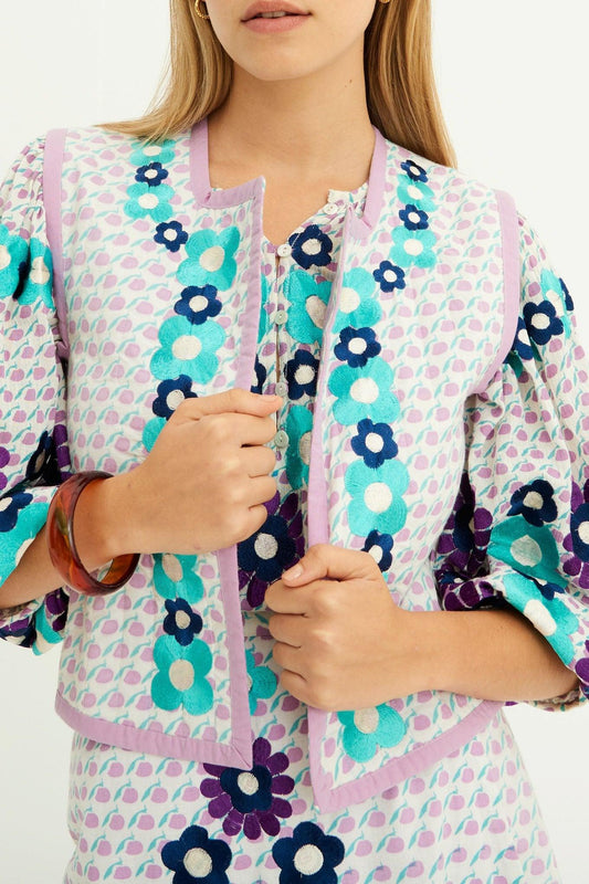 Apoline Embroidered Vest - Parma