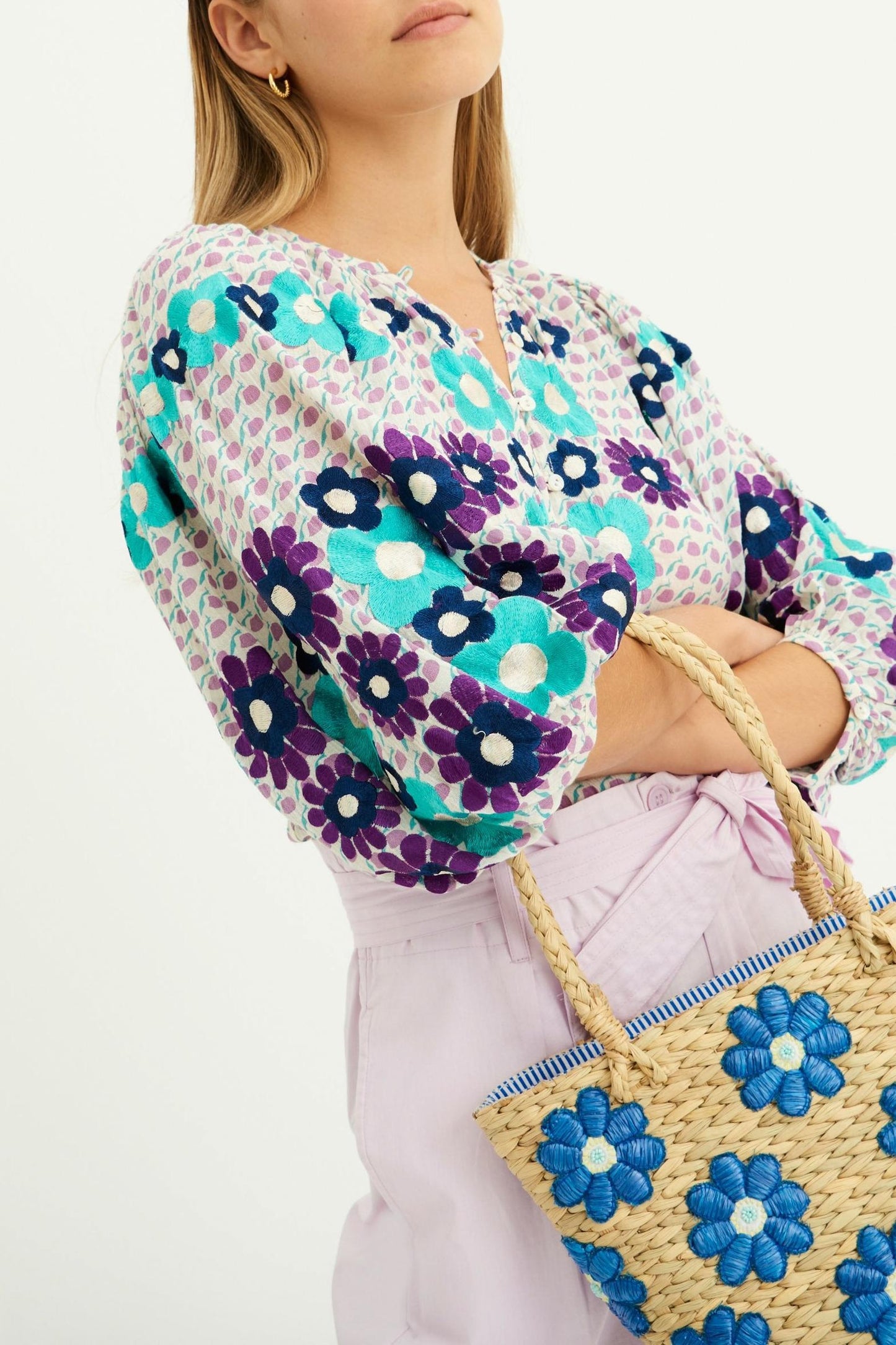 Apoline Embroidered Blouse - Parma