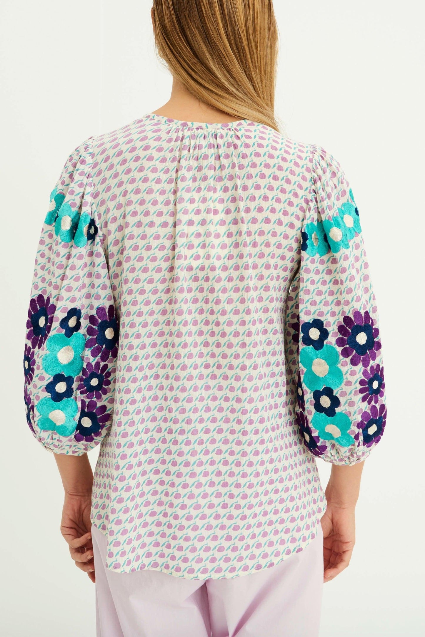 Apoline Embroidered Blouse - Parma