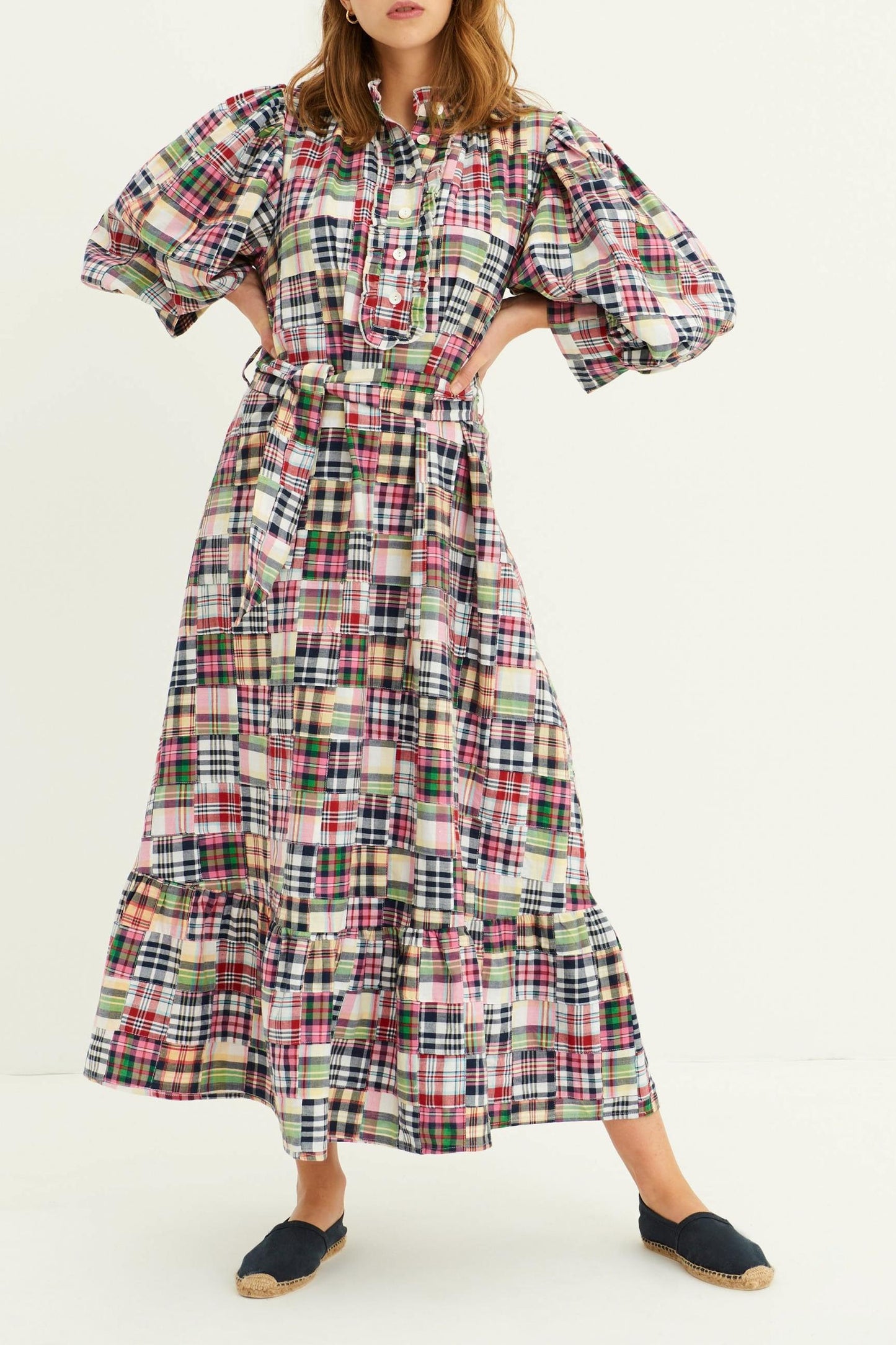 Alama Patchwork Maxi Dress - Multicolor