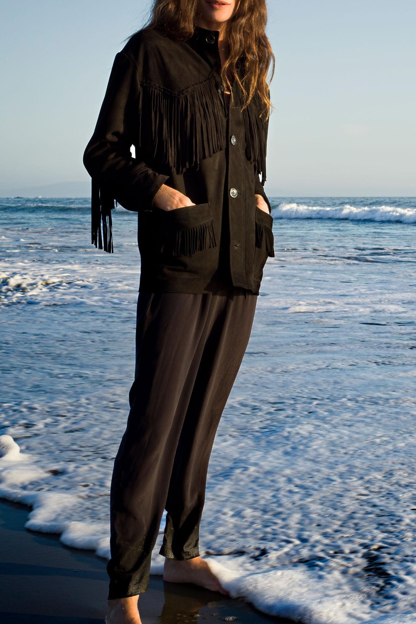 Zeli suede leather jacket