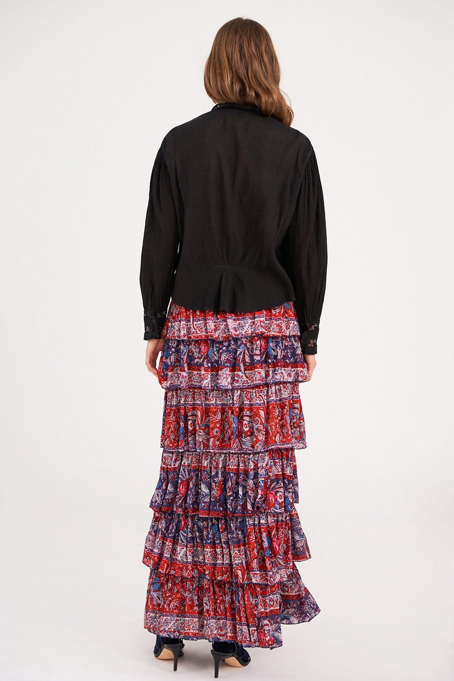 Thérèze Embroidered Blouse - Black